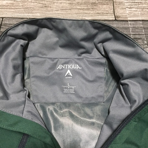 Antigua Oakland Athletics Jacket Women L Green Full Zip Hohokam Stadium Mesa AZ - Picture 8 of 8